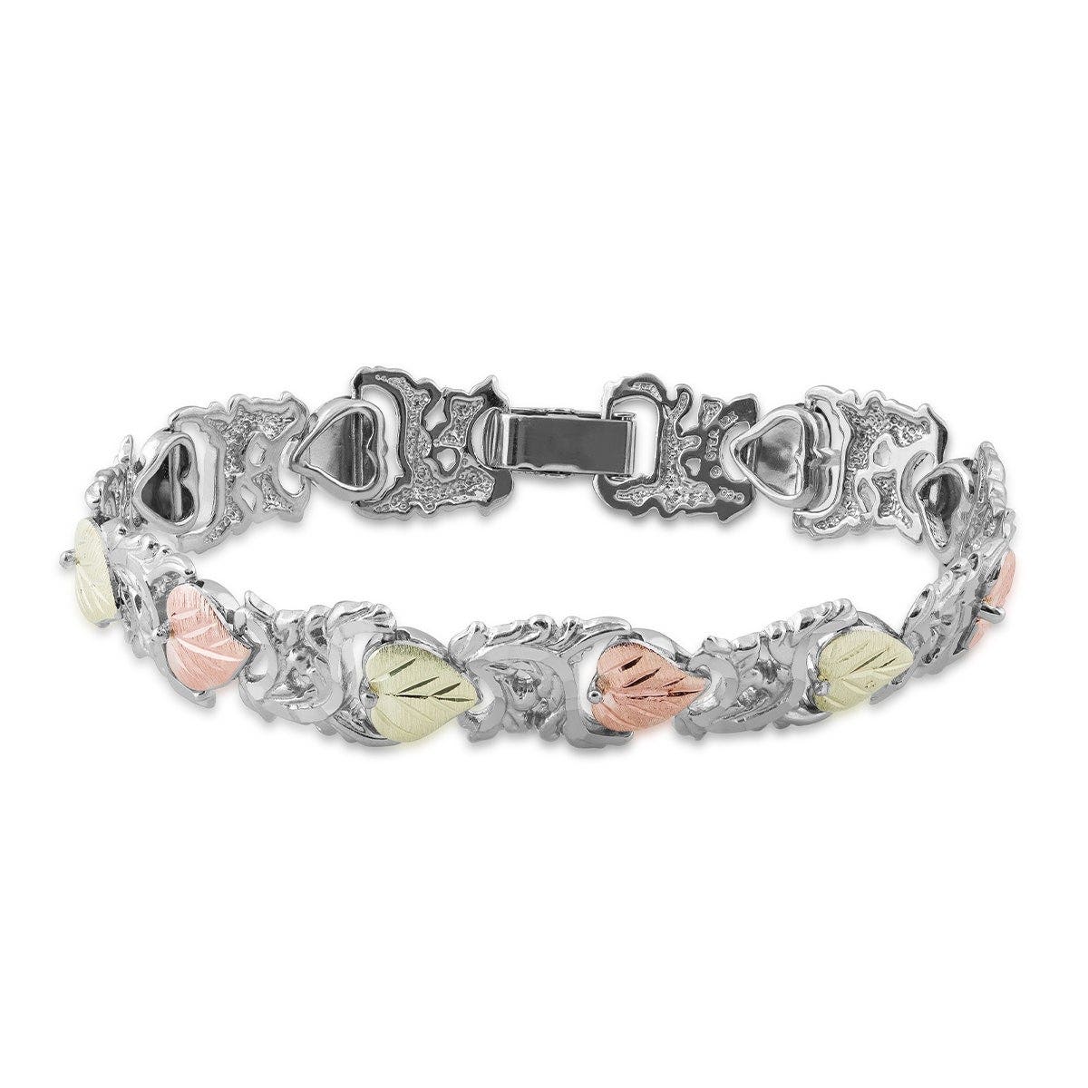 Black Hills Gold and Silver Link Bracelet