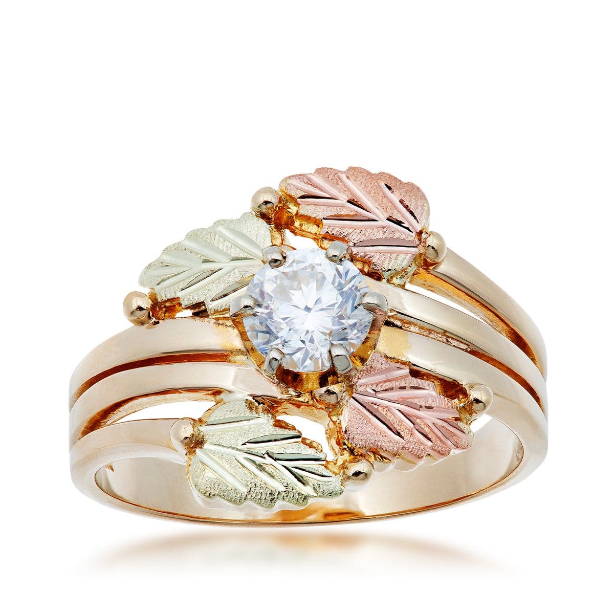 Mt. Rushmore Black Hills Gold 3/4 ct. tw. Round Brilliant Diamond Solitaire Engagement Ring in 10K Yellow Gold