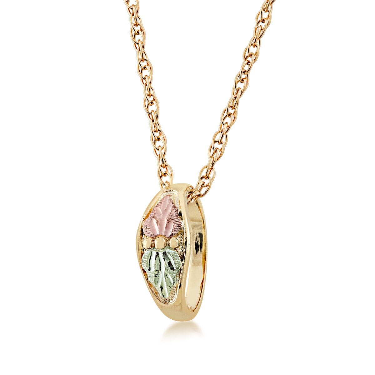 yellow gold baby ring pendant