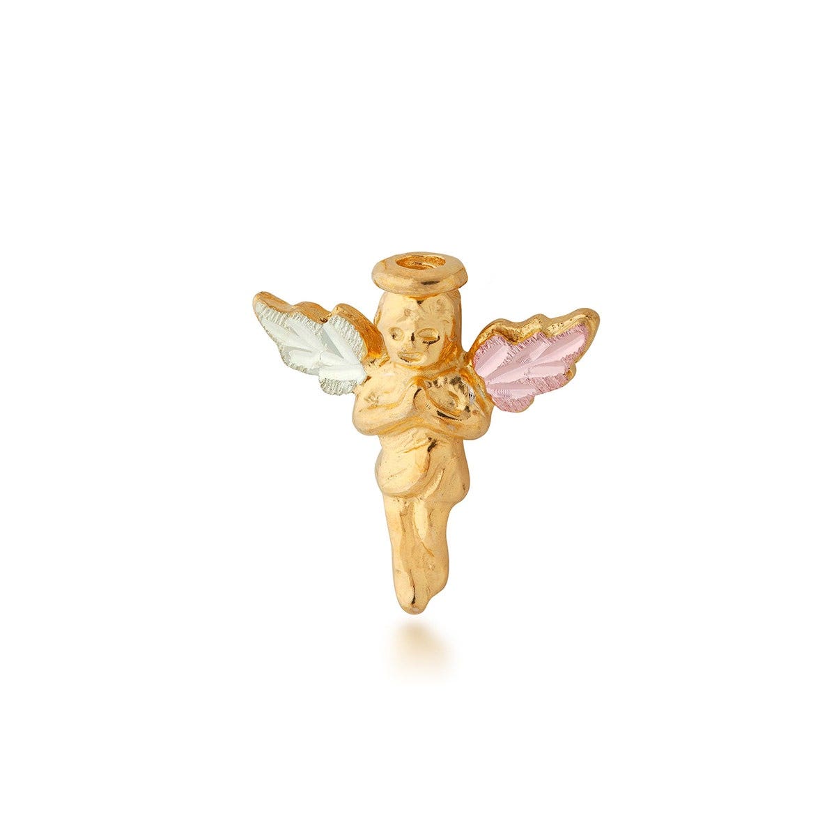 Mt. Rushmore Black Hills Gold Small Guardian Angel Pin in 10K Yellow Gold